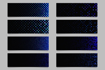 Poster - Modern abstract dot pattern banner background template set