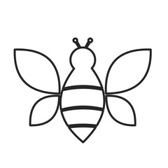 Wall Mural - Bee icon. Vector concept illustration for design.