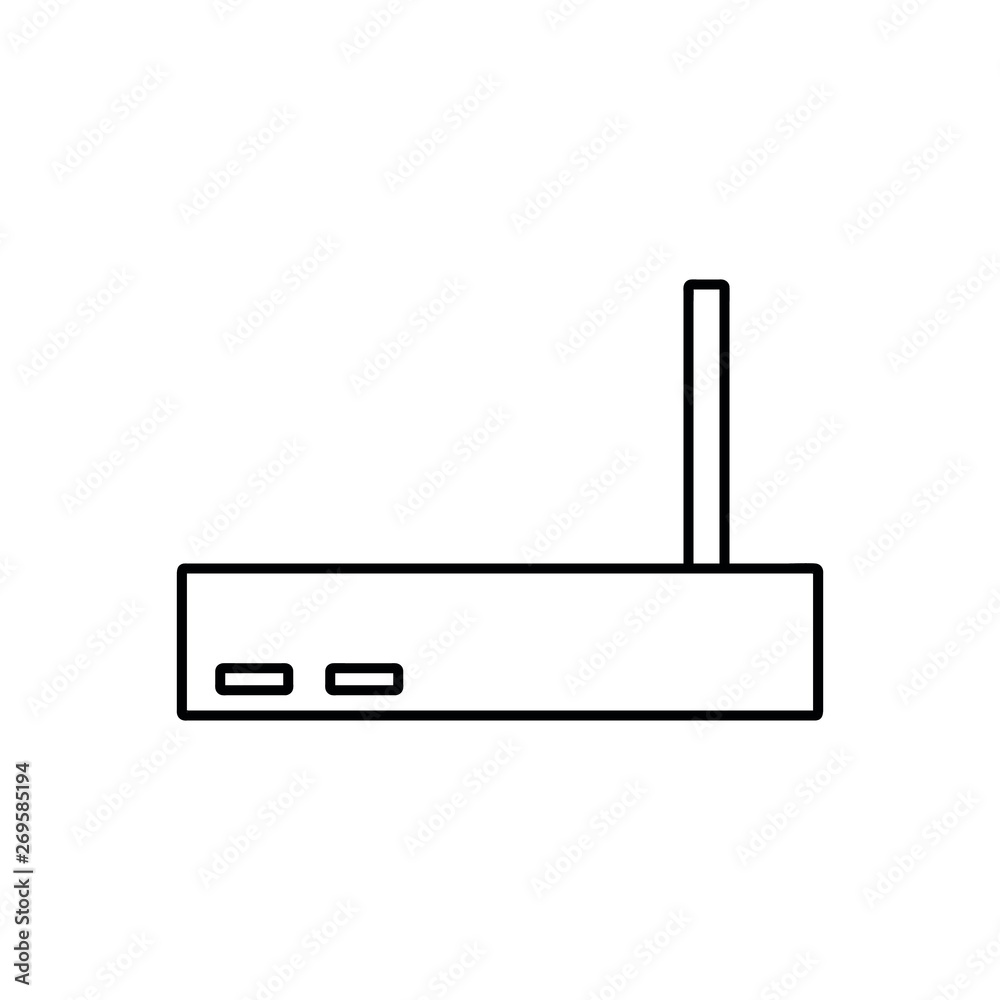 Wi fi router. Vector illustration icon Stock Vector | Adobe Stock