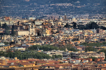 Wall Mural - Panoramic view of Rome, Italy