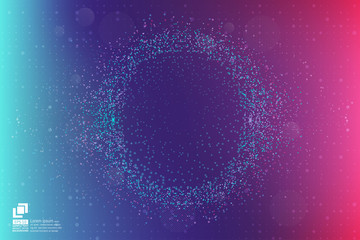 Poster - particle and dust abstract background modern design with copy space, vector illustration for your bu