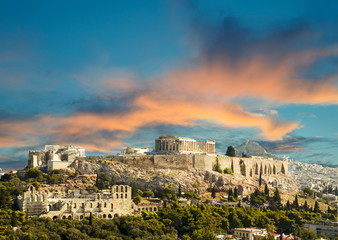 Wall Mural - Parthenon Acropolis in Athens  Greece