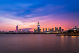 Fototapeta  - Shenzhen Bay Park, China, Guangdong Province, China skyline night view