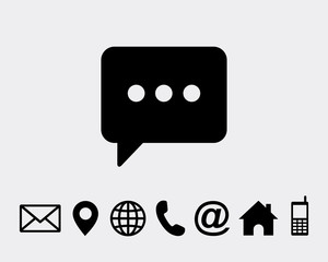 Poster - Chat icon vector