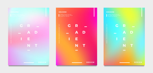 abstract gradient poster and cover design. vector illustration.
