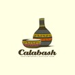  bowl calabash handmade africa logo design