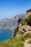 Fototapeta Krajobraz - Path of the god  called Sentiero Degli Dei at Amalfi Coast. Italy
