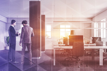 Canvas Print - Managers in open space office interior