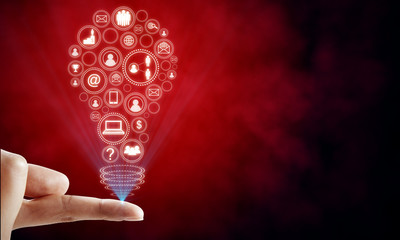 Aufkleber - Network and web concept