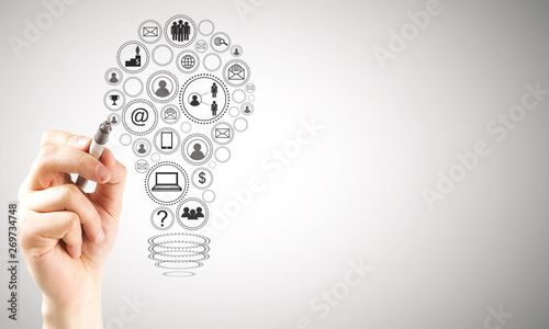 Idea and communication concept