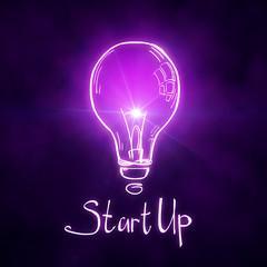 Aufkleber - Start up and idea concept