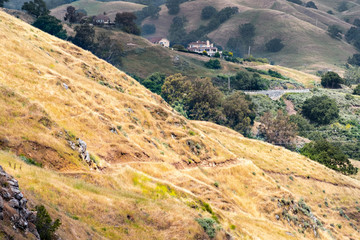 Wall Mural - Rolling hills in the South San Francisco bay area, San Jose, California