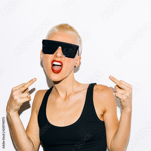 Blonde Swag Style With A Short Haircut And Stylish Summer Stuff