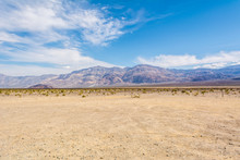 Scenic Landscape Near The West Entrance To The Death Valley National Park In California.