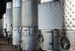 Closeup of Cold Storage Tanks for Beer or Wine