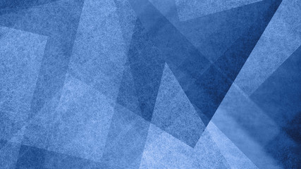 Wall Mural - Abstract blue and white background with geometric diamond and triangle pattern. Elegant textured shapes and angles in modern contemporary design.