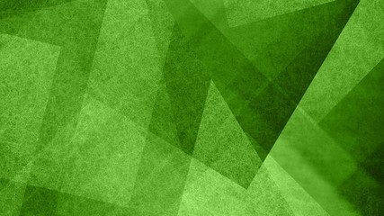 Wall Mural - Abstract green and white background with geometric diamond and triangle pattern. Elegant textured shapes and angles in modern contemporary design.