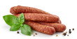smoked sausages with herbs and spices