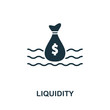 Liquidity icon. Creative element design from stock market icons collection. Pixel perfect Liquidity icon for web design, apps, software, print usage