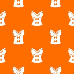 Wall Mural - Brassiere shop pattern vector orange for any web design best