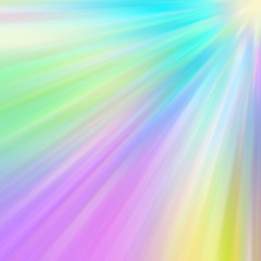 Wall Mural - colorful rainbow sparkling sunny rays burst background design.