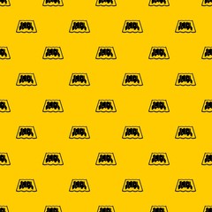 Poster - Map pattern seamless vector repeat geometric yellow for any design