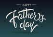 Happy Fathers Day typography icon. Hand sketched celebration quotation for poster, web design, banner, greeting card, postcard, flyer, event icon logo or badge. Vector illustration.