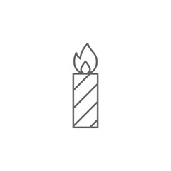 Poster - Diwali, candle, flame icon. Element of Diwali icon. Thin line icon for website design and development, app development. Premium icon