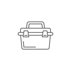 Aufkleber - Carpentry, toolbox line vector icon