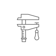 Poster - Carpentry, measuring line vector icon