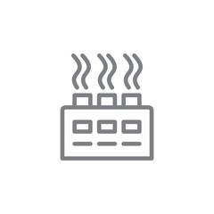 Aufkleber - Gas, industry line vector icon. Element of pollution icon