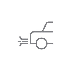 Aufkleber - Car, smoke line vector icon. Element of pollution icon