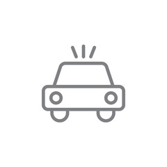 Aufkleber - Car line vector icon. Element of pollution icon