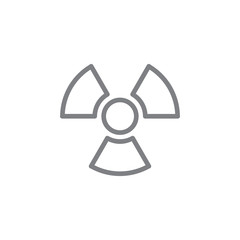 Aufkleber - Radiation line vector icon. Element of pollution icon