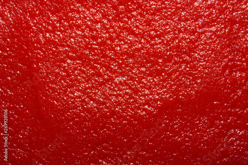 Fotomural The texture of tomato paste.Ketchup background.Tomato sauce.