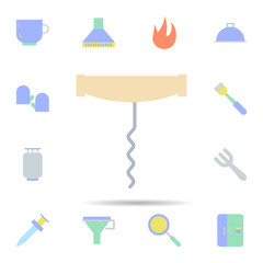 Poster - Kitchen, corkscrew icon. Universal set of Kitchen for website design and development, app development