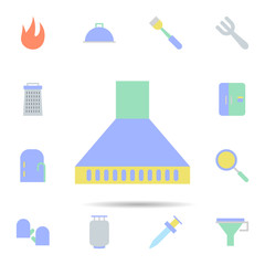 Poster - Kitchen, extractor icon. Universal set of Kitchen for website design and development, app development