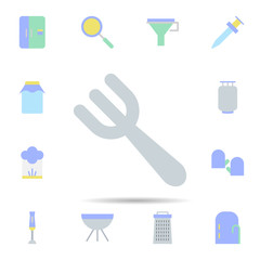 Poster - Kitchen, fork icon. Universal set of Kitchen for website design and development, app development