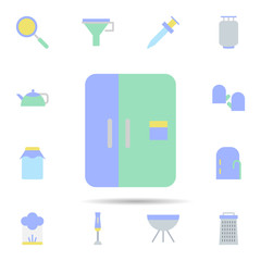 Poster - Kitchen, fridge icon. Universal set of Kitchen for website design and development, app development