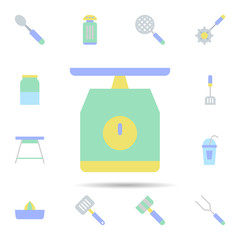 Poster - Kitchen, scale icon. Universal set of Kitchen for website design and development, app development