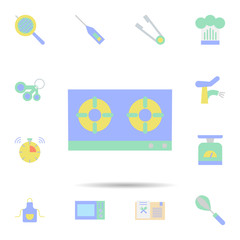 Poster - Kitchen, stove icon. Universal set of Kitchen for website design and development, app development