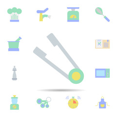 Poster - kitchen, tongs icon. universal set of kitchen for website design and development, app development