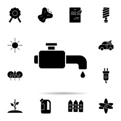 Poster - drop, tab, water icon. universal set of ecology for website design and development, app development