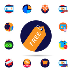 Poster - Discount, free icon. Universal set of discount for website design and development, app development