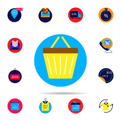 Poster - Discount, shopper icon. Universal set of discount for website design and development, app development