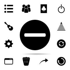 Poster - no entry icon. Universal set of web for website design and development, app development