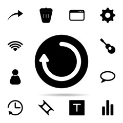 Poster - reload arrow icon. Universal set of web for website design and development, app development