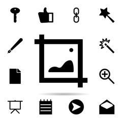 Poster - image icon. universal set of web for website design and development, app development