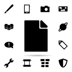 Poster - Paper icon. Universal set of web for website design and development, app development