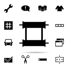 Poster - Scroll icon. Universal set of web for website design and development, app development
